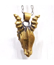 no brand | 林檎屋 スカルドラゴンヘッド ペンダントトップ ゴールド(ネックレス)