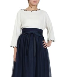 STYLEBLOCK | ワイドリブメローフレアスリーブトップス(Tシャツ/カットソー)