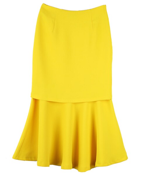 DINT（ディント）の「ジェイニーダブルロングスカート（スカート・レディース・Yellow/Blue/Black・S/M）」の4枚目の写真