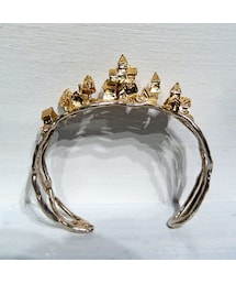 no brand | Fillyjonk フィリフヨンカ お家が並ぶ街並みバングル ゴールド(バングル/リストバンド)