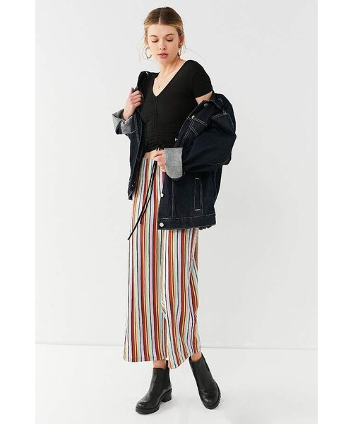 out from under alexa ruched short sleeve top