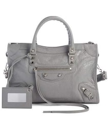BALENCIAGA | Balenciaga Small Classic Metallic Edge City Leather Tote(トートバッグ)