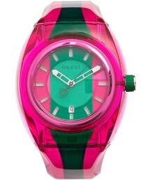 GUCCI（グッチ）の「GUCCI Sync striped rubber watch（アナログ