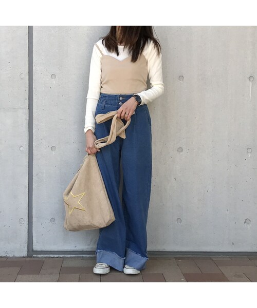 copine（コピン）の「★再入荷★テレコリブロンT+ポンチビスチェSET（4color）【クリックポスト対象商品】（Tシャツ/カットソー・レディース・その他）」の7枚目の写真