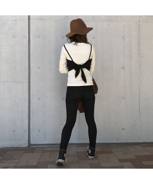 copine（コピン）の「★再入荷★テレコリブロンT+ポンチビスチェSET（4color）【クリックポスト対象商品】（Tシャツ/カットソー・レディース・その他）」の13枚目の写真