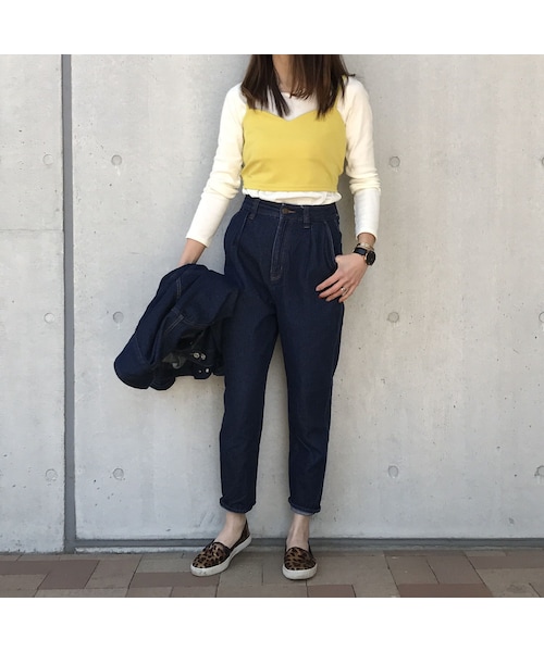 copine（コピン）の「★再入荷★テレコリブロンT+ポンチビスチェSET（4color）【クリックポスト対象商品】（Tシャツ/カットソー・レディース・その他）」の10枚目の写真