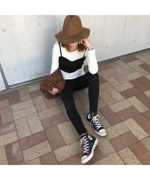 copine（コピン）の「★再入荷★テレコリブロンT+ポンチビスチェSET（4color）【クリックポスト対象商品】（Tシャツ/カットソー・レディース・その他）」の12枚目の写真