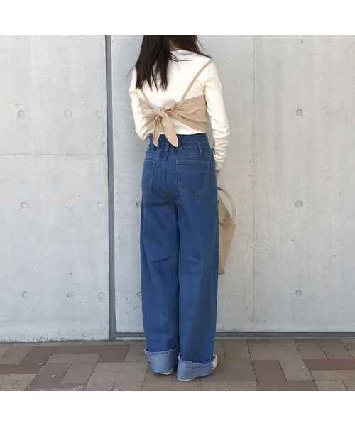 copine（コピン）の「★再入荷★テレコリブロンT+ポンチビスチェSET（4color）【クリックポスト対象商品】（Tシャツ/カットソー・レディース・その他）」の8枚目の写真