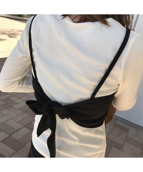 copine（コピン）の「★再入荷★テレコリブロンT+ポンチビスチェSET（4color）【クリックポスト対象商品】（Tシャツ/カットソー・レディース・その他）」の15枚目の写真