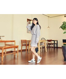HOTPING | ラインポイントニット&スカートSET(スカート)