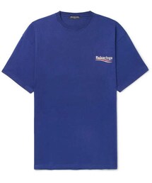 BALENCIAGA | Balenciaga Printed Cotton-Jersey T-Shirt(Tシャツ/カットソー)