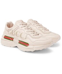 GUCCI | Gucci Rhyton Printed Leather Sneakers(スニーカー)