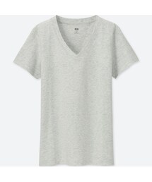 UNIQLO | スーピマコットンテンジクＶネックＴ（半袖）＋(Tシャツ/カットソー)