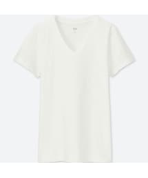 UNIQLO | スーピマコットンテンジクＶネックＴ（半袖）＋(Tシャツ/カットソー)