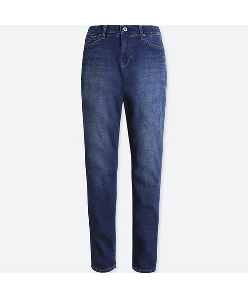 UNIQLO（ユニクロ）の「EZYジーンズ＋（デニムパンツ・レディース・BLUE 66/BLACK 09/NAVY 69/BLUE 68・L/XL/S/M/XS/XXL/3XL）」の4枚目の写真