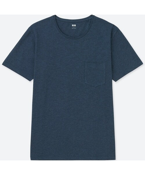 UNIQLO（ユニクロ）の「ウォッシュスラブクルーネックT（半袖）（Tシャツ/カットソー・メンズ・GREEN 54/GRAY 03/RED 16/DARK GRAY 08/WHITE 00/BLUE 62/CREAM 40/BLUE 68・M/XS/L/3XL/S/XXL/XL/4XL）」の7枚目の写真