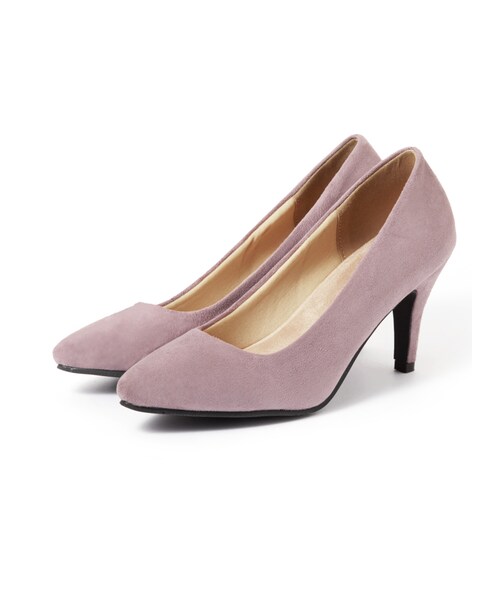GRL（グレイル）の「低反発ポインテッドトゥスエードパンプス（パンプス・レディース・ブラック/グレープ/ラベンダー/モカ/レッド/ブルー/イエロー/ピンク/グリーン/ネイビー/グレー/アイボリー/ベージュ/キャメル・24.5）」の11枚目の写真