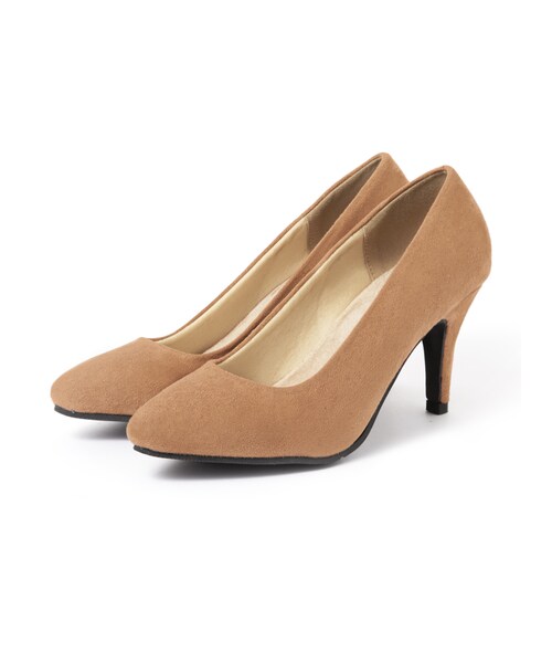 GRL（グレイル）の「低反発ポインテッドトゥスエードパンプス（パンプス・レディース・ブラック/グレープ/ラベンダー/モカ/レッド/ブルー/イエロー/ピンク/グリーン/ネイビー/グレー/アイボリー/ベージュ/キャメル・24.5）」の5枚目の写真