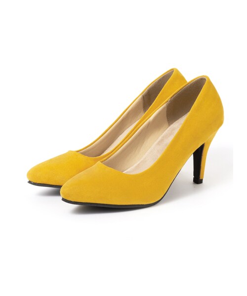 GRL（グレイル）の「低反発ポインテッドトゥスエードパンプス（パンプス・レディース・ブラック/グレープ/ラベンダー/モカ/レッド/ブルー/イエロー/ピンク/グリーン/ネイビー/グレー/アイボリー/ベージュ/キャメル・24.5）」の12枚目の写真