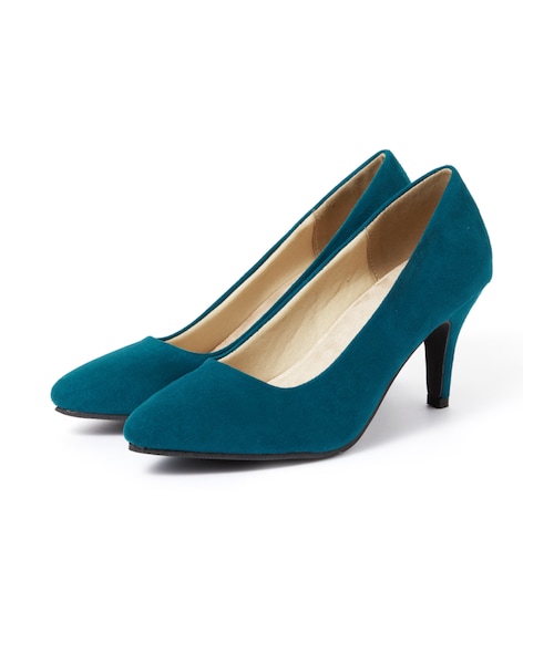 GRL（グレイル）の「低反発ポインテッドトゥスエードパンプス（パンプス・レディース・ブラック/グレープ/ラベンダー/モカ/レッド/ブルー/イエロー/ピンク/グリーン/ネイビー/グレー/アイボリー/ベージュ/キャメル・24.5）」の7枚目の写真