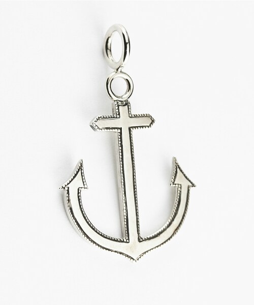 two ply（トゥープライ）の「トゥー プライ 638 ミルグレイン アンカー シルバー チャーム（チャーム・レディース・シルバー・Free）」の2枚目の写真
