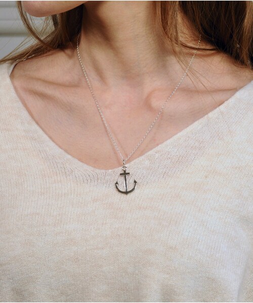 two ply（トゥープライ）の「トゥー プライ 638 ミルグレイン アンカー シルバー チャーム（チャーム・レディース・シルバー・Free）」の4枚目の写真