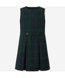 UNIQLO | GIRLS チェックジャンパースカート(ワンピース)