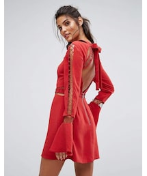 Finders Keepers | Finders Keepers Finders Borderlines Dress With Open Back and Cut Out Detailing(ワンピース)