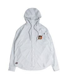 ROMANTIC CROWN | Striped Hood Shirt_White(ジャケット/アウター)