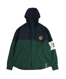 ROMANTIC CROWN | Partition Hood Shirt_Green(ジャケット/アウター)