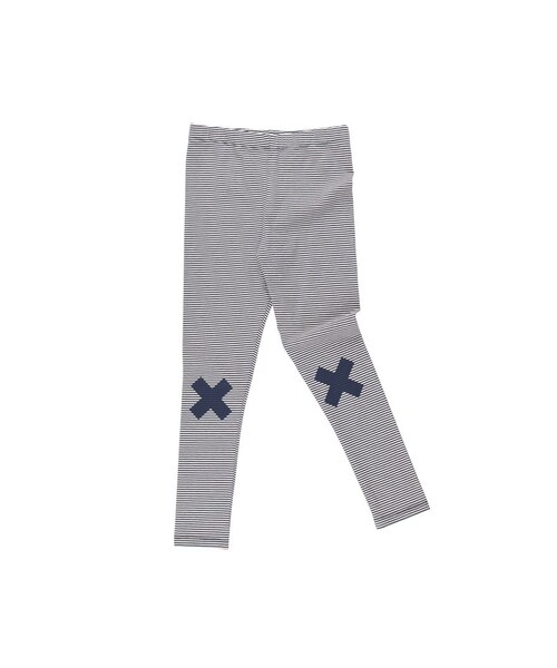 cache cache(カシュ カシュ)の「tinycottons multi lines logo pant(レギンス/スパッツ・キッズ・その他)」の1枚目の写真