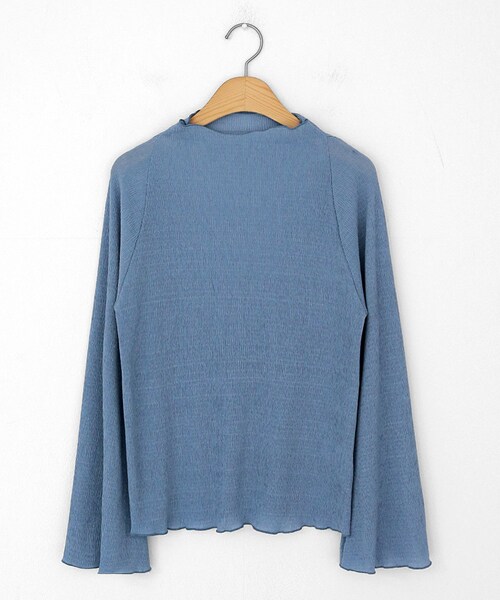 DHOLIC（ディーホリック）の「ベルスリーブリンクルブラウス（シャツ/ブラウス・レディース・ベージュ/ホワイト/ブラック/ブルー・FREE）」の4枚目の写真