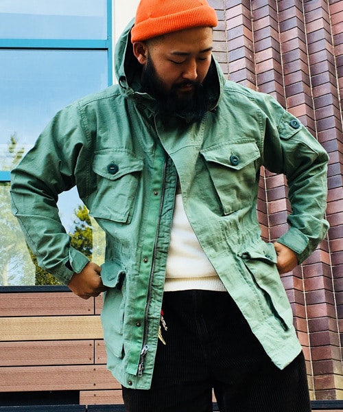 GAP(ギャップ)の「フード付きファティーグジャケット(その他アウター・メンズ・グリーン・M)」の1枚目の写真