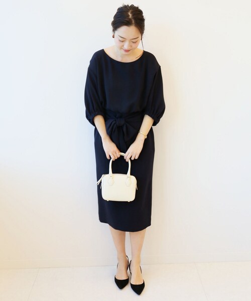 VERMEIL par iena（ヴェルメイユパーイエナ）の「ベージュ（ワンピース/ドレス・ベージュ/フリー/在庫あり）」の4枚目の写真