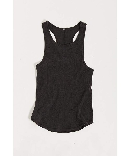 URBAN OUTFITTERS(アーバンアウトフィッターズ)の「Urban Outfitters UO Grandpa Ribbed Knit Tank Top(タンクトップ・レディース・Black・XS/S/M/L/XL)」の5枚目の写真