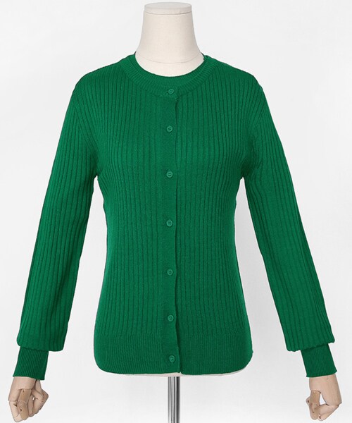 DHOLIC(ディーホリック)の「アクリルスリムカーディガン(カーディガン/ボレロ・レディース・ブラック/グリーン/ベージュ/ホワイト/イエロー・FREE)」の4枚目の写真