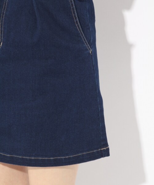 Heather（ヘザー）の「ベルトツキアソートミニスカート（スカート・ブラック系/ベージュ/デニム）」の13枚目の写真