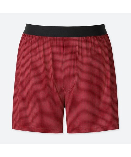 UNIQLO（ユニクロ）の「エアリズムチェックトランクス（前開き）（その他アンダーウェア/インナー・メンズ・DARK GRAY 08/RED 17・L/3XL/M/S/4XL/XXL/XL）」の2枚目の写真