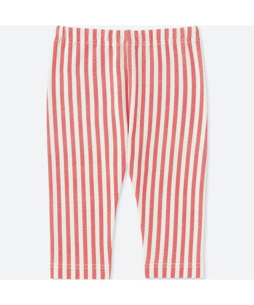 UNIQLO（ユニクロ）の「レギンス（ストライプ・7分丈）（その他ベビー用品・キッズ・BLUE 68/RED 14/GRAY 03・90/100/110/70/80）」の3枚目の写真