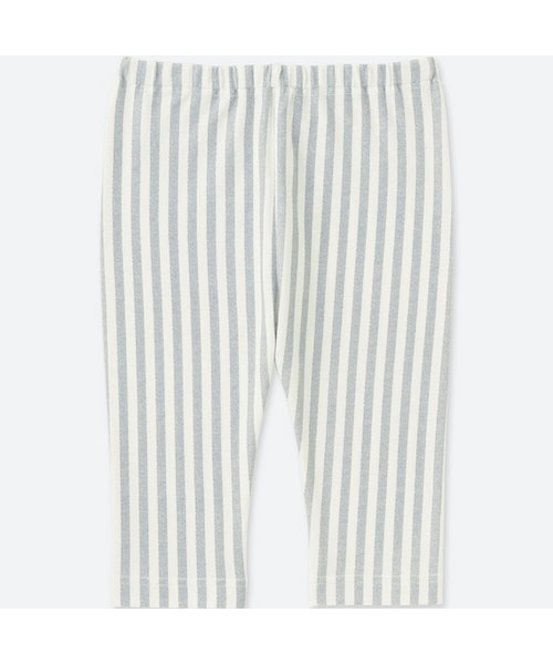 UNIQLO（ユニクロ）の「レギンス（ストライプ・7分丈）（その他ベビー用品・キッズ・BLUE 68/RED 14/GRAY 03・90/100/110/70/80）」の2枚目の写真