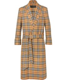 BURBERRY | Burberry Belted Checked Wool Coat(ジャケット/アウター)