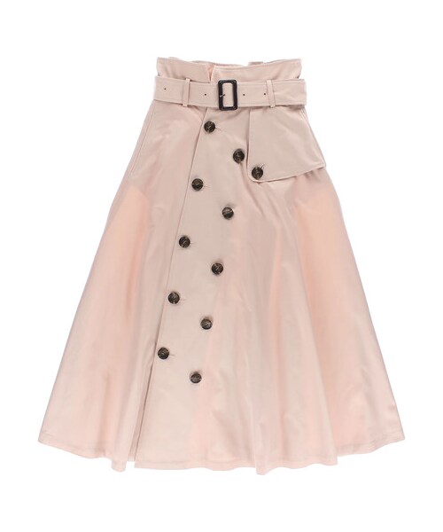 GARAGE OF GOOD CLOTHING（ガレージオブグッドクロージング）の「BLU トレンチ風スカート（スカート・ライトピンク/ベージュ・36/38）」の6枚目の写真