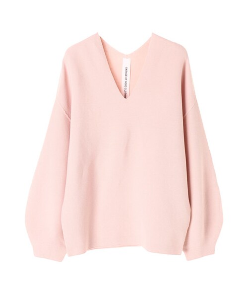 GARAGE OF GOOD CLOTHING(ガレージオブグッドクロージング)の「OLG 12GガーターホールガーメントVネック(トップス・ホワイト/ブラック/ライトピンク・F)」の10枚目の写真