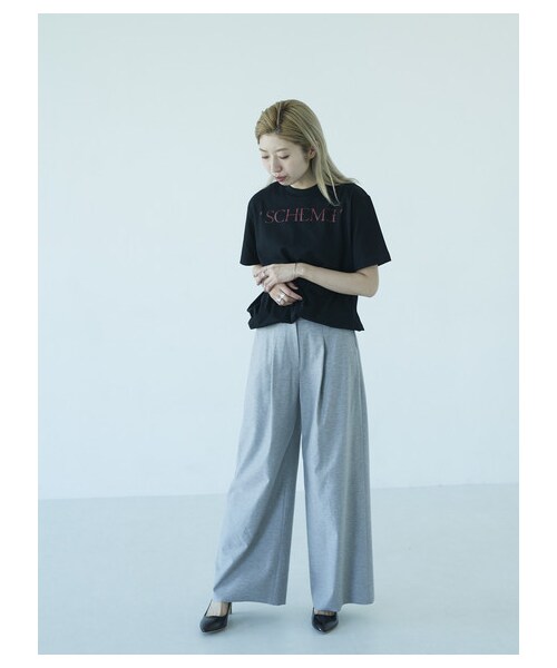 GARAGE OF GOOD CLOTHING(ガレージオブグッドクロージング)の「断ち切りタックワイドパンツ(パンツ・グレー・36/38)」の3枚目の写真