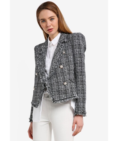 river island boucle jacket