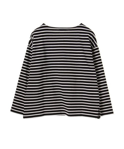E hyphen world gallery（イーハイフンワールドギャラリー）の「・ボーダードロッププルオーバー（トップス・オフホワイト/ブラック/レッド/ネイビー・F）」の5枚目の写真