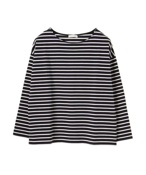 E hyphen world gallery（イーハイフンワールドギャラリー）の「・ボーダードロッププルオーバー（トップス・オフホワイト/ブラック/レッド/ネイビー・F）」の12枚目の写真