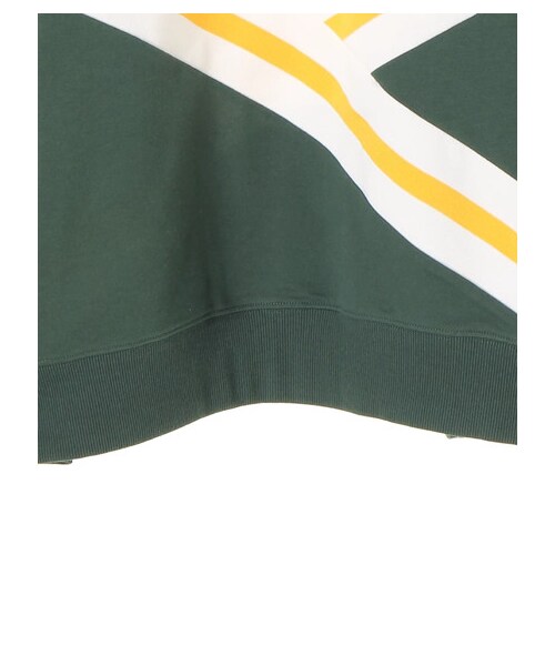 E hyphen world gallery（イーハイフンワールドギャラリー）の「チアフルロゴプルオーバー（トップス・グリーン/ネイビー・F）」の5枚目の写真