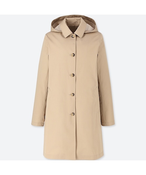 ユニクロＣ　ブロックテックステンカラーコート　ベージュ　完売品 UNIQLO（ユニクロ）の「ブロックテックステンカラーコート