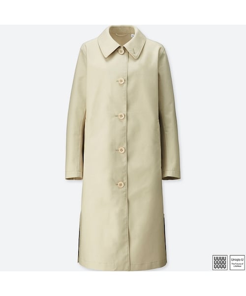 UNIQLO（ユニクロ）の「ブロックテックコート＋E（その他アウター・レディース・BEIGE 32/BLACK 09/NATURAL 30・S/XL/L/XXL/M）」の3枚目の写真